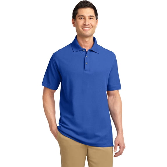 Port Authority K800 Men's EZCotton Polo Shirt - Cobalt Blue - Small