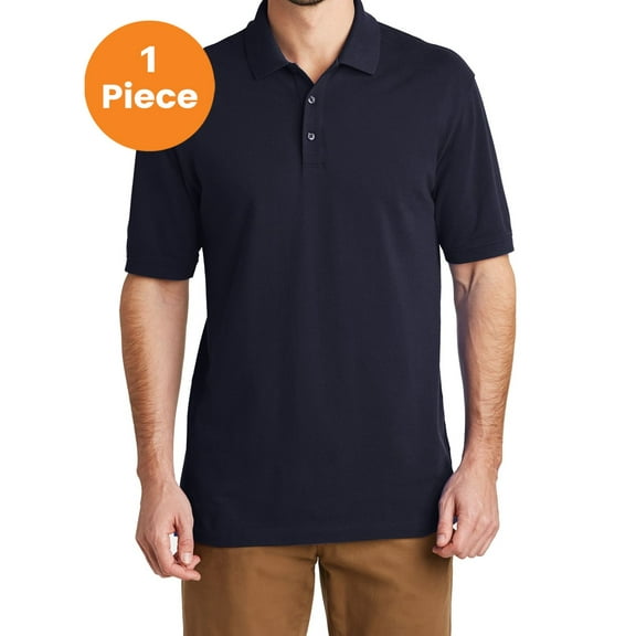 Port Authority K8000 EZCotton Polo, Navy, 3XL, Men's Polos