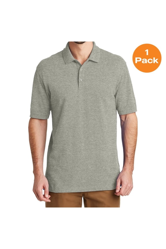 K8000 EZCotton Polo, Oxford Heather, XS, Mens Polo Shirts