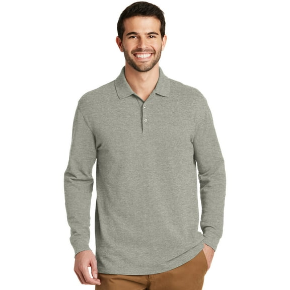Port Authority K8000LS EZCotton Long Sleeve Polo, Men's Polos