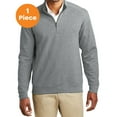 thumbnail image 1 of Port Authority K807 Interlock 1/4-Zip, Medium Heather Grey/ Charcoal Heather, S, Mens Hoodies and Sweatshirts, 1 of 1