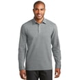 thumbnail image 1 of Port Authority K808 Mens Interlock Polo Cover-Up T-Shirt, Medium Grey Heather & Charcoal Heather - 4XL, 1 of 6