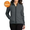 thumbnail image 1 of Port Authority L110 Ladies Connection Fleece Jacket, Charcoal, M, Womens Fleece Jackets, 1 of 1