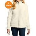 thumbnail image 1 of Port Authority L131 Ladies Cozy Fleece Jacket, Marshmallow, XS, Womens Fleece Jackets, 1 of 1