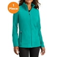 thumbnail image 1 of Port Authority L151 Ladies Accord Microfleece Jacket, Teal Blue, XS, Womens Fleece Jackets, 1 of 1