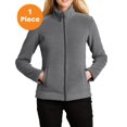 thumbnail image 1 of Port Authority L211 Ladies Ultra Warm Brushed Fleece Jacket , Gusty Grey/ Sterling Grey, XL, Womens Fleece Jackets, 1 of 1