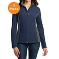thumbnail image 1 of Port Authority L216 Ladies Colorblock Value Fleece Jacket, True Navy/ Battleship Grey, S, Womens Fleece Jackets, 1 of 1