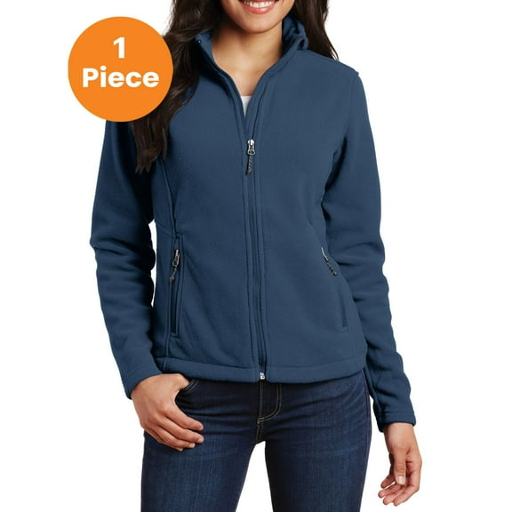Port Authority L217 Ladies Value Fleece Jacket, Insignia Blue, 3XL, Womens Fleece Jackets