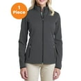 thumbnail image 1 of Port Authority L222 Ladies Pique Fleece Jacket , Graphite, XL, Womens Fleece Jackets, 1 of 1