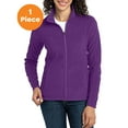 thumbnail image 1 of Port Authority L223 Ladies Microfleece Jacket, Amethyst Purple, XXL, Womens Fleece Jackets, 1 of 1