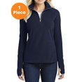 thumbnail image 1 of Port Authority L224 Ladies Microfleece 1/2-Zip Pullover, True Navy, 3XL, Plus Size Activewear, 1 of 1