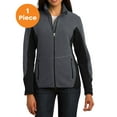 thumbnail image 1 of Port Authority L227 Ladies R-Tek Pro Fleece Full-Zip Jacket, Charcoal Heather/ Black, XXL, Womens Fleece Jackets, 1 of 1
