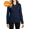 thumbnail image 1 of Port Authority L239 Ladies Grid Fleece Jacket , River Blue Navy, L, Womens Activewear, 1 of 1