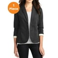thumbnail image 1 of Port Authority L298 Ladies Fleece Blazer, Dark Charcoal Heather, 3XL, Womens Fleece Jackets, 1 of 1