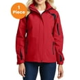 thumbnail image 1 of Port Authority L304 Ladies All-Season II Jacket, True Red/Black, S, Womens Fleece Jackets, 1 of 1