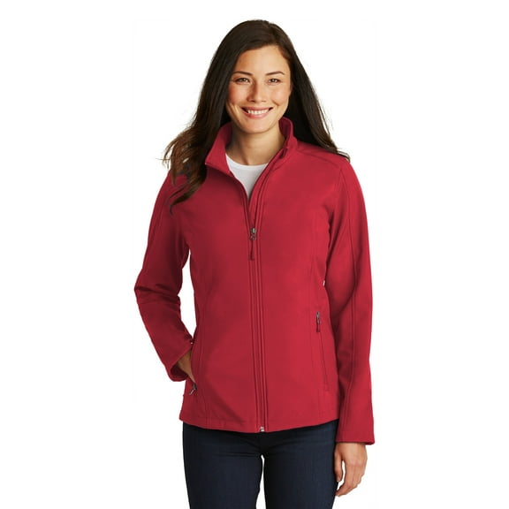 Port Authority Adult Female Women Plain Long Sleeves Jacket Rich Red Small