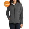 thumbnail image 1 of Port Authority L317 Ladies Core Soft Shell Jacket, Black Charcoal Heather, XL, Womens Hoodies, 1 of 1