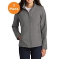 thumbnail image 1 of Port Authority L317 Ladies Core Soft Shell Jacket, Deep Smoke, L, Womens Fleece Jackets, 1 of 1