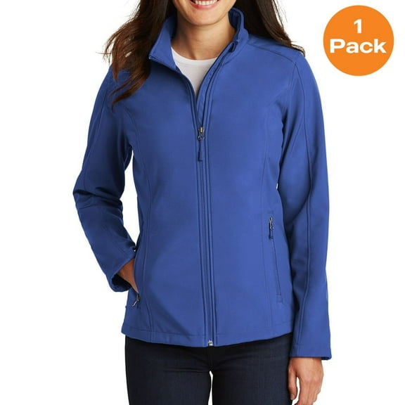 Port Authority L317 Ladies Core Soft Shell Jacket, True Royal, L, Womens Fleece Jackets