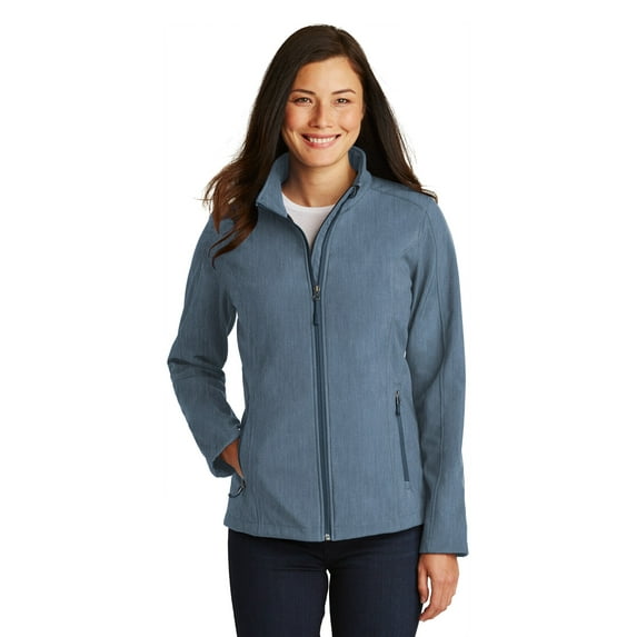 Port Authority Ladies Core Soft Shell Jacket. L317 - XL Navy Heather
