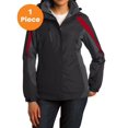 thumbnail image 1 of Port Authority L321 Ladies Colorblock 3-in-1 Jacket, Black/ Magnet Grey/ Signal Red, XL, Womens Winter Coats, 1 of 1