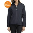 thumbnail image 1 of Port Authority L324 Ladies Welded Soft Shell Jacket , Battleship Grey, S, Womens Coats, 1 of 1
