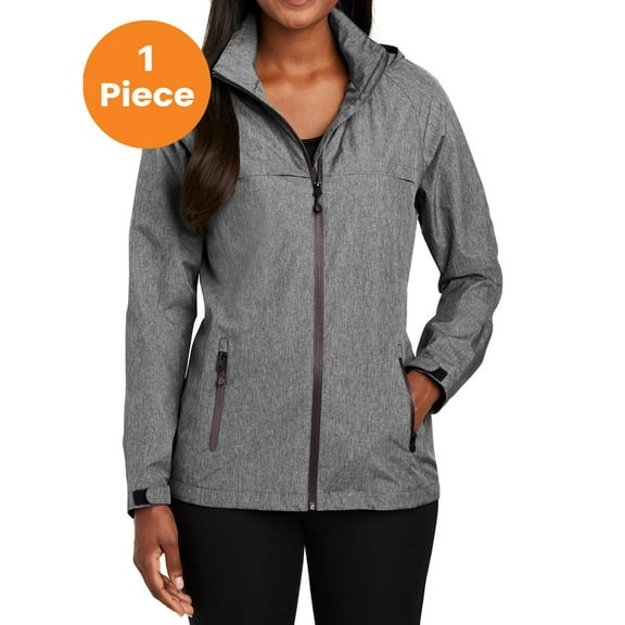 Port Authority L333 Ladies Torrent Waterproof Jacket , Dark Heather Grey, 4XL, Womens Hoodies