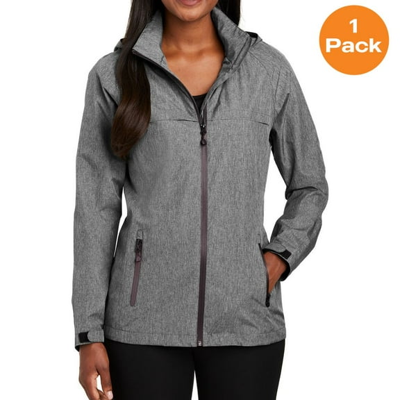 Port Authority L333 Ladies Torrent Waterproof Jacket , Dark Heather Grey, XL, Womens Outdoor Jackets & Outerwear