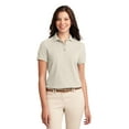 thumbnail image 1 of Port Authority L500 Ladies Silk Touch Polo, Light Stone, XXL, 1 of 6