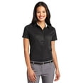 thumbnail image 1 of Port Authority L508 Ladies Short Sleeve Shirt - Black/Light Stone - 2X-Large, 1 of 2