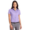 thumbnail image 1 of Port Authority L508 Ladies Short Sleeve Shirt - Bright Lavender - X-Large, 1 of 2