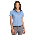 thumbnail image 1 of Port Authority L508 Ladies Short Sleeve Shirt - Light Blue/Light Stone - 2X-Large, 1 of 2