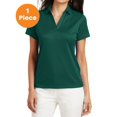 thumbnail image 1 of Port Authority L528 Ladies Performance Fine Jacquard Polo, Green Glen, L, Womens Polo Shirts, 1 of 1