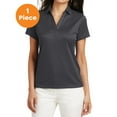thumbnail image 1 of Port Authority L528 Ladies Performance Fine Jacquard Polo, Grey Smoke, XL, Womens Polo Shirts, 1 of 1