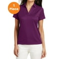 thumbnail image 1 of Port Authority L528 Ladies Performance Fine Jacquard Polo, Violet Purple, XL, Womens Polo Shirts, 1 of 1