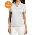 thumbnail image 1 of Port Authority L528 Ladies Performance Fine Jacquard Polo, White, XXL, Womens Polo Shirts, 1 of 1