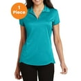 thumbnail image 1 of Port Authority L576 Ladies Trace Heather Polo , Tropic Blue Heather, XXL, Mens Polo Shirts, 1 of 1