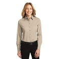 thumbnail image 1 of Port Authority L608 Ladies Long Sleeve Easy Care Shirt, Stone - Extra Small, 1 of 2