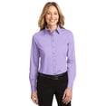 thumbnail image 1 of Port Authority L608 Ladies Long Sleeve Work Shirt - Bright Lavender - 4X-Large, 1 of 2