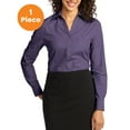 thumbnail image 1 of Port Authority L640 Ladies Crosshatch Easy Care Shirt , Grape Harvest, XS, Mens Dress Shirts, 1 of 1