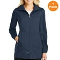 thumbnail image 1 of Port Authority L719 Ladies Active Hooded Soft Shell Jacket, Dress Blue Navy, L, Womens Coats, 1 of 1
