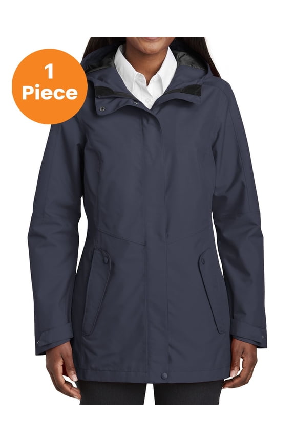 L900 Ladies Collective Outer Shell Jacket, River Blue, XL, Womens Coats