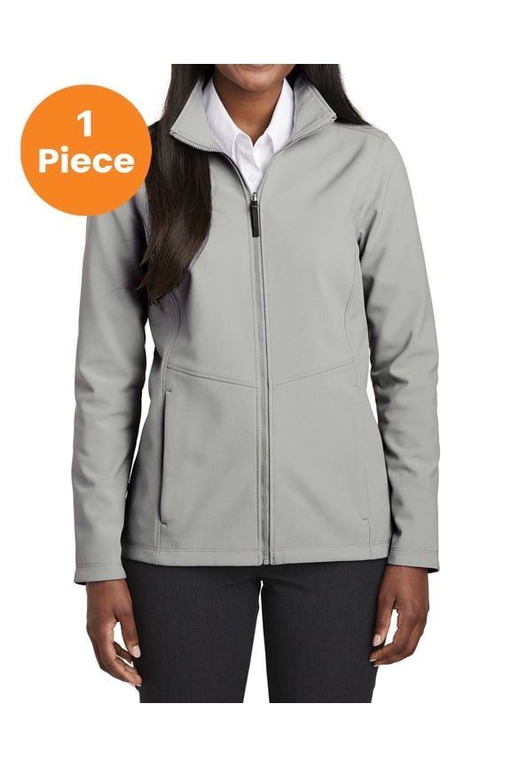 L901 Ladies Collective Soft Shell Jacket, Gusty Grey, 4XL, Womens Coats