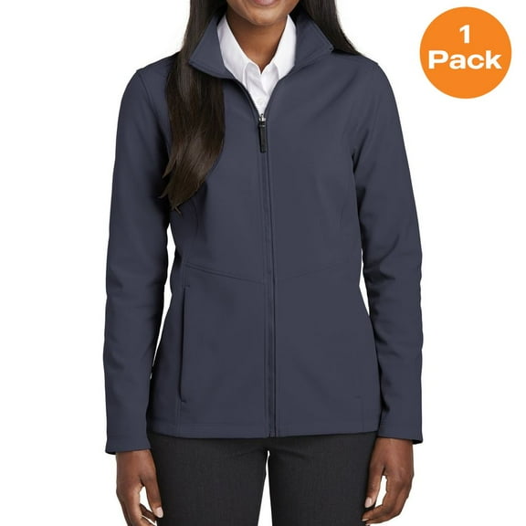 Port Authority L901 Ladies Collective Soft Shell Jacket, River Blue, L, Womens Coats