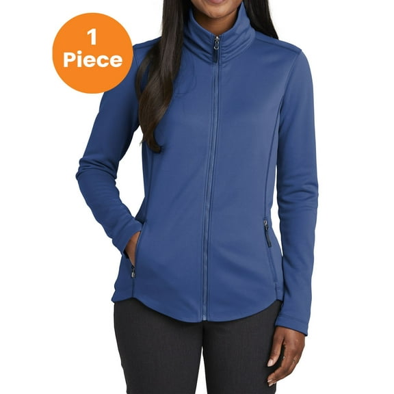Port Authority L904 Ladies Collective Smooth Fleece Jacket, Night Sky Blue, XXL, Womens Fleece Jackets