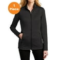 thumbnail image 1 of Port Authority L905 Ladies Cozy Fleece Jacket, Deep Black Heather, XXL, Womens Fleece Jackets, 1 of 1