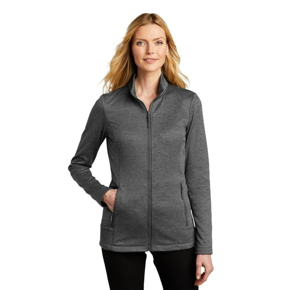 Port Authority L905 Ladies Cozy Fleece Jacket, Sterling Grey Heather, 4XL, Womens Fleece Jackets