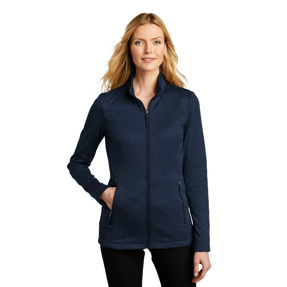Port Authority L905 Ladies Cozy Fleece Jacket, Sterling Grey Heather, 4XL, Womens Fleece Jackets