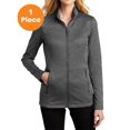 thumbnail image 1 of Port Authority L905 Ladies Cozy Fleece Jacket, Sterling Grey Heather, 4XL, Womens Fleece Jackets, 1 of 1