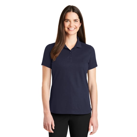 Port Authority LK164 Ladies SuperPro Knit Polo, True Navy, XS